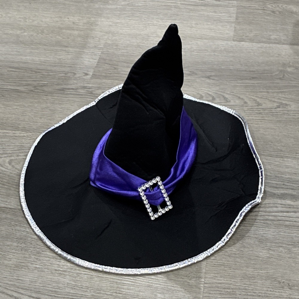 Morris Elegant Witch Purple Black Hat Adult Halloween Costume Accessory MR167151